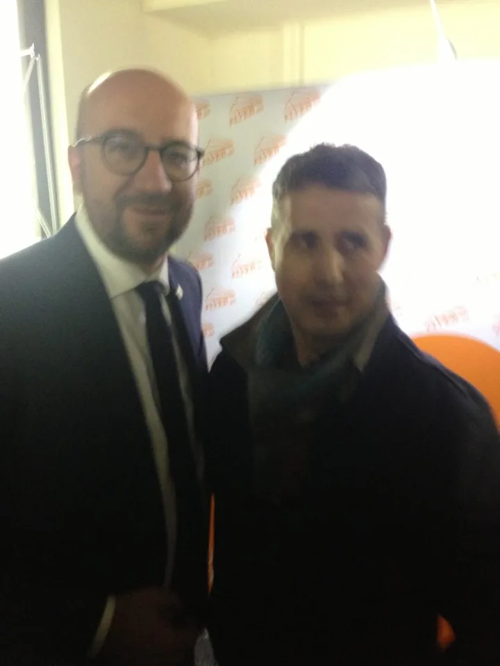 Mr Ben with Charles Michel
