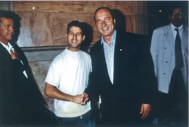 Mr Ben with Jacques Chirac