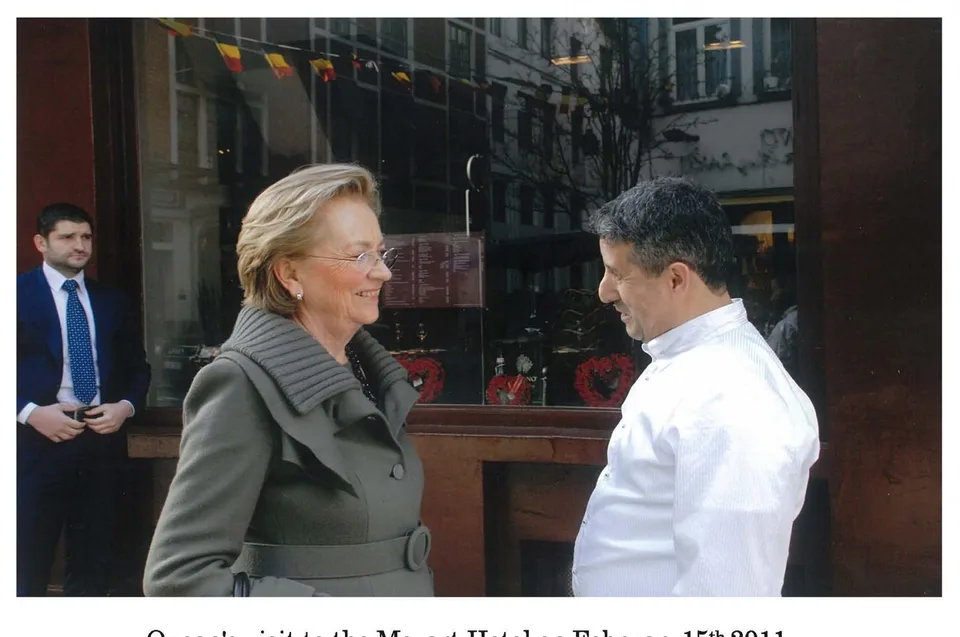 Mr Ben with Queen Paola
